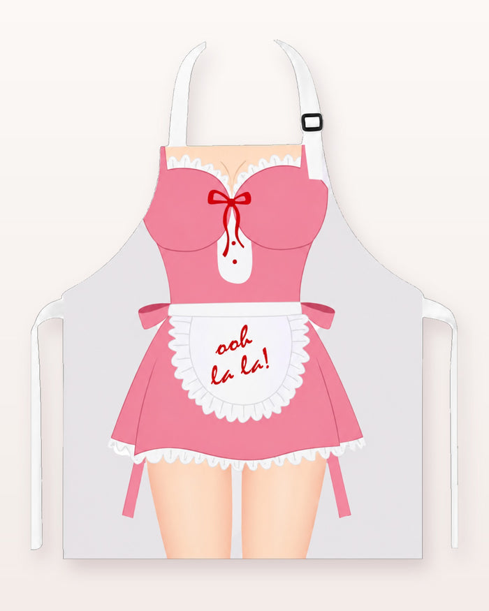 Funny Maid Apron — Sexy French Maid Novelty Kitchen Apron